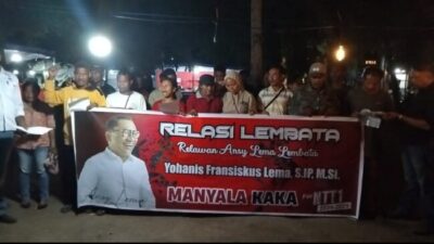 Foto. Dobrak NTT dengan Slogan Nelayan, Tani dan Ternak, Relasi Lembata Deklarasi Dukung Ansy Lema Gubernur NTT.