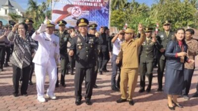 Foto. Jai Bersama Meriahkan HUT Bhayangkara ke-78 Tingkat Polres Kupang.