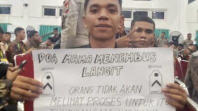 Foto. Kisah Perjuangan Anak dari Perbatasan RI - RDTL Lolos Calon Bintara Polda NTT, Masuk Kuota Mabes Polri.