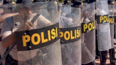 Jelang Pilkada 2024, Polres Kupang Gelar Latihan Pengendalian Massa