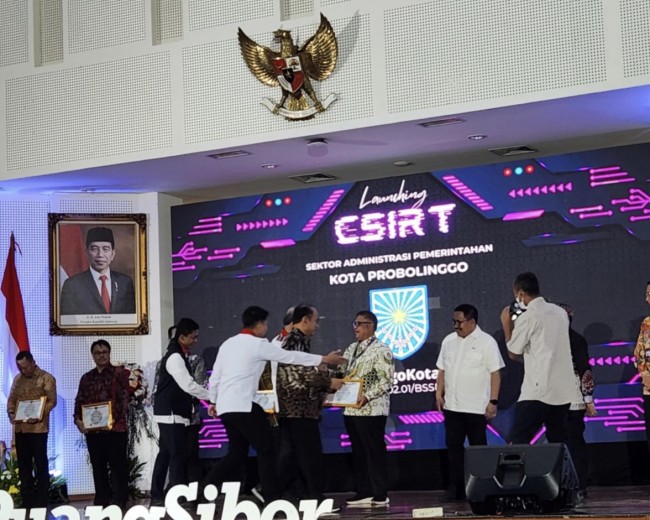 Foto. Penjabat Wali Kota Kupang Hadiri Peluncuran Tim Tanggap Insiden Siber.