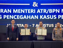 Cegah Masyarakat Jadi Korban Konflik Pertanahan, Kementerian ATR/BPN dan Polri Jalin Kerja Sama