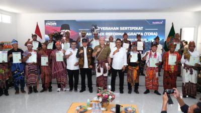 Terima Sertifikat dari Menteri AHY, Warga Eks Timor Timur Ucapkan Terima Kasih, Ini Wujud Kesetiaan kepada NKRI