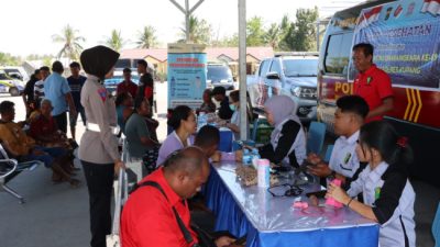 Meriahkan HUT Lantas Ke-69, Satlantas Polres Kupang Gelar Layanan Kesehatan Gratis