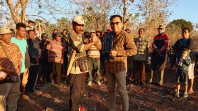 Foto. Rasakan Manfaat Perjuangan Ansy Lema, Kelompok Tani Kota Kupang Beri Dukungan Kepada Ansy Lema.
