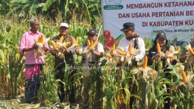 Foto. Kunker di Kabupaten Kupang, Pj. Gubernur NTT Salurkan Sejumlah Bantuan Alat dan Benih Pertanian.