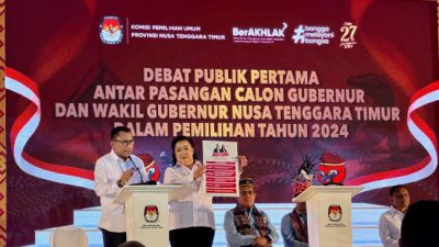 Foto. Debat Perdana, Pasangan Ansy Jane: Kami Datang untuk Jadi Pelayan Publik bagi Rakyat NTT.