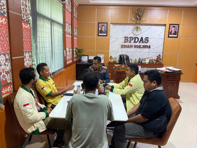Foto. Tindak Lanjut Ajakan Paus Fransiskus, Pemuda Katolik NTT Audiens dengan Kepala BPDAS Benain Noelmina.