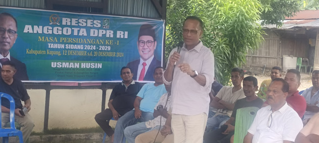 Foto. Serap Aspirasi Masyarakat Tani, Anggota Komis IV DPR RI Lakukan Reses di Kabupaten Kupang.