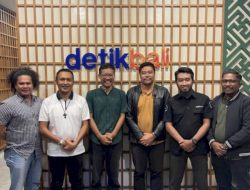 Didampingi Kuasa Hukum, Kasat Reskrim Polres Kupang Datangi Kantor Redaksi Detik Bali