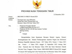 Kabar Baik! Pemprov NTT Tetapkan Libur NATARU Mulai Selasa 24 Desember 2024