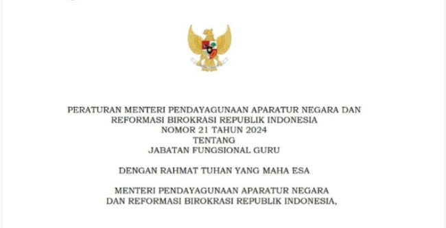 Foto. Tok! Kemenpan RB Resmi Hapus Jabatan Pengawas Sekolah, Pemerintahan Daerah Wajib Lakukan Penyesuaian Jabatan.