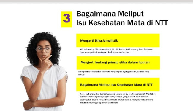 Foto. Gangguan Penglihatan dan Dampaknya terhadap Kemiskinan di NTT.
