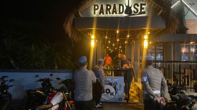 Foto. Propam Polres Manggarai Barat Gelar Razia, Sasar Sejumlah Tempat Hiburan Malam di Labuan Bajo.