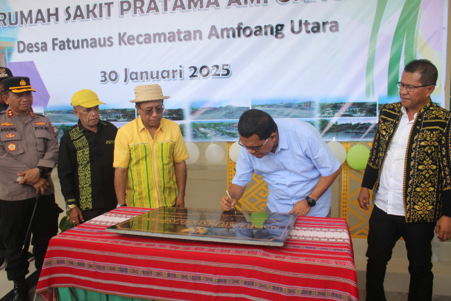 Foto. Perjuangan Panjang Berbuah Manis, Gubernur NTT Terpilih Resmikan RS Pratama Amfoang.
