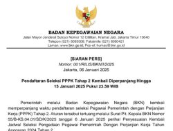 Kabar Baik! Pempus Perpanjang Pendaftaran Seleksi PPPK Tahap 2 Hingga 15 Januari 2025