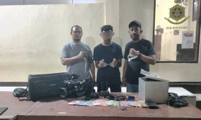 Foto. Curi Uang di Gereja untuk Judol dan Michat, Mahasiswa di Kota Kupang Diringkus Polisi.