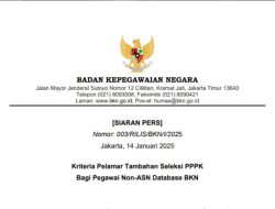 Kabar Baik! Pemerintah Kembali Menerbitkan Ketentuan Tambahan Bagi Seleksi PPPK 2024 Tahap 1 yang TMS