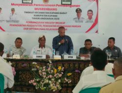 Sejumlah OPD Absen di Musrenbang, Ketua DPRD Kecewa, Bupati Kupang Siap Evaluasi Kinerja