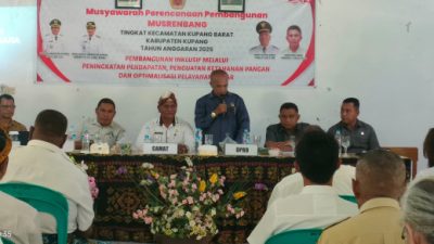 Foto. Sejumlah OPD Absen di Musrenbang, Ketua DPRD Kecewa, Bupati Kupang Siap Evaluasi Kinerja.