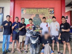 Personil Satreskrim Polres Manggarai Barat Tangkap Buronan Kasus Pencurian Sepeda Motor di Manggarai Timur