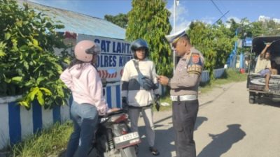 Satlantas Polres Kupang Gelar Operasi Rutin, Tekan Pelanggaran dan Kecelakaan Lalu Lintas