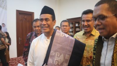 Foto. Menteri Pertanian Andi Amran Sulaiman dalam audiensi membahas ketahanan pangan NTT.