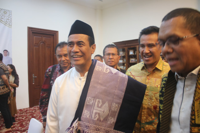 Foto. Menteri Pertanian Andi Amran Sulaiman dalam audiensi membahas ketahanan pangan NTT.
