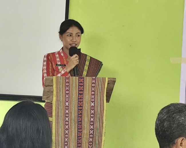 Foto. Wabup Kupang Aurum Titu Eki Apresiasi Kolaborasi Yayasan CIRMA dan BMKG dalam Hadapi Tantangan Iklim bagi Petani.