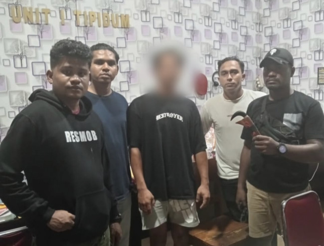 Foto. Dua Jam Pasca Kejadian, Polisi Tangkap Pelaku Pembunuhan di Labuan Bajo.