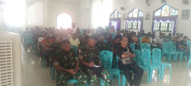 Peserta Pawai Paskah 2025 Kabupaten Kupang saat technical meeting di Gereja GMIT Kalvari Puluthie.
