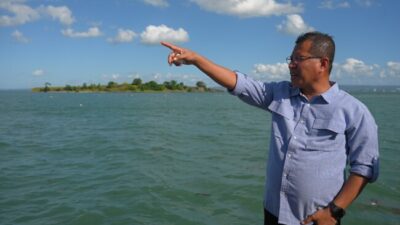 Foto. Pulau Tikus di Kabupaten Kupang dengan pantai berpasir putih dan laut jernih, calon destinasi wisata unggulan NTT.