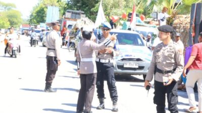 Polres Kupang Sukses Kawal Prosesi Paskah Pemuda Kristen 2025, Diresmikan Jadi Agenda Tahunan Kabupaten. Foto Yapie Solsepa.