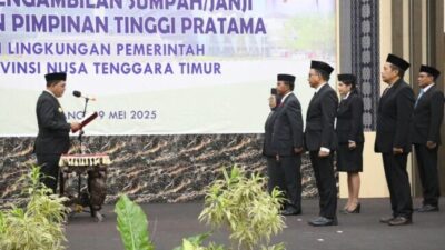Gubernur Melki Laka Lena Lantik 15 Pejabat Eselon II: Awal Transformasi Tata Kelola Pemerintahan NTT