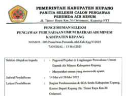 Pemkab Kupang Buka Seleksi Pengawas Perumda Air Minum: Kesempatan Emas untuk Putra-Putri Terbaik Daerah
