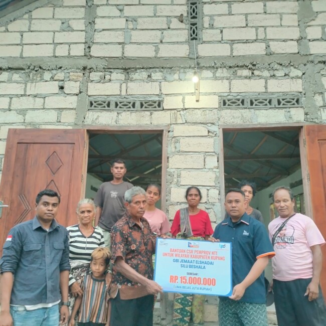 Bank NTT dan Pemprov Bantu Pembangunan Gedung GBI Elshadai Sillu Beshala.